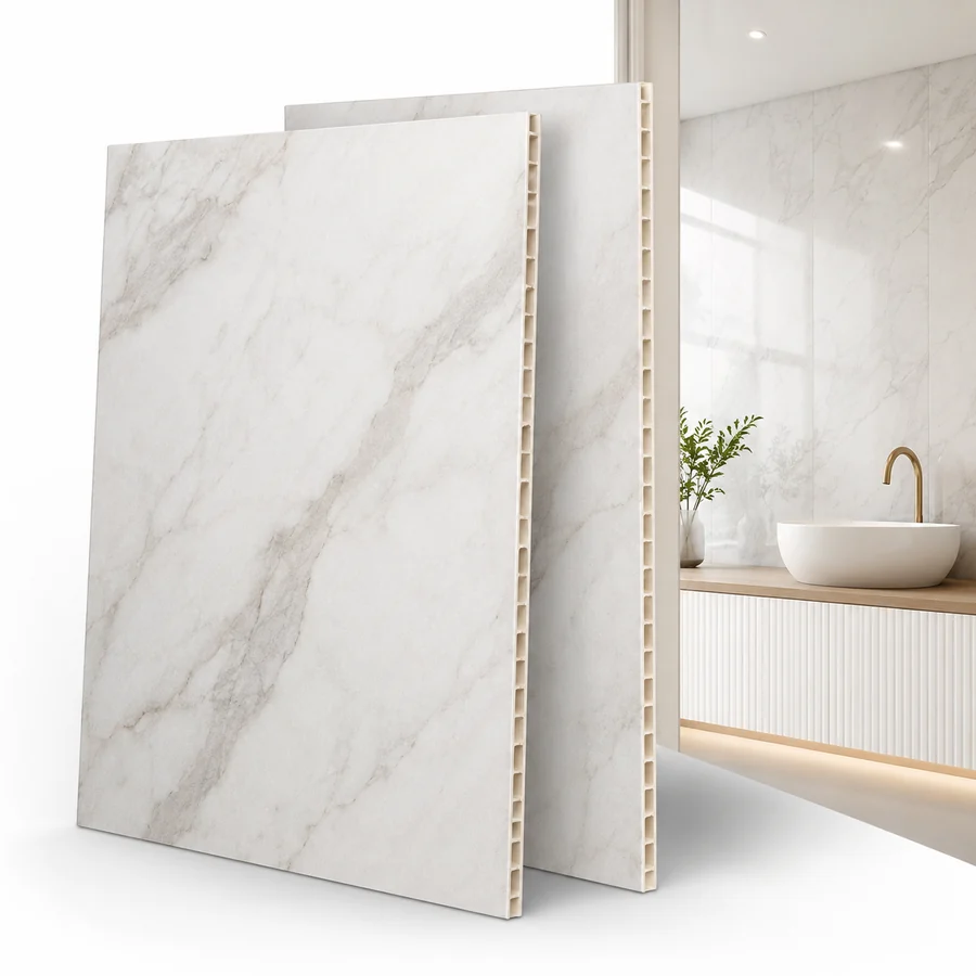 Marmo Soft Beige - Wasserfeste Paneele für Bad und Küche